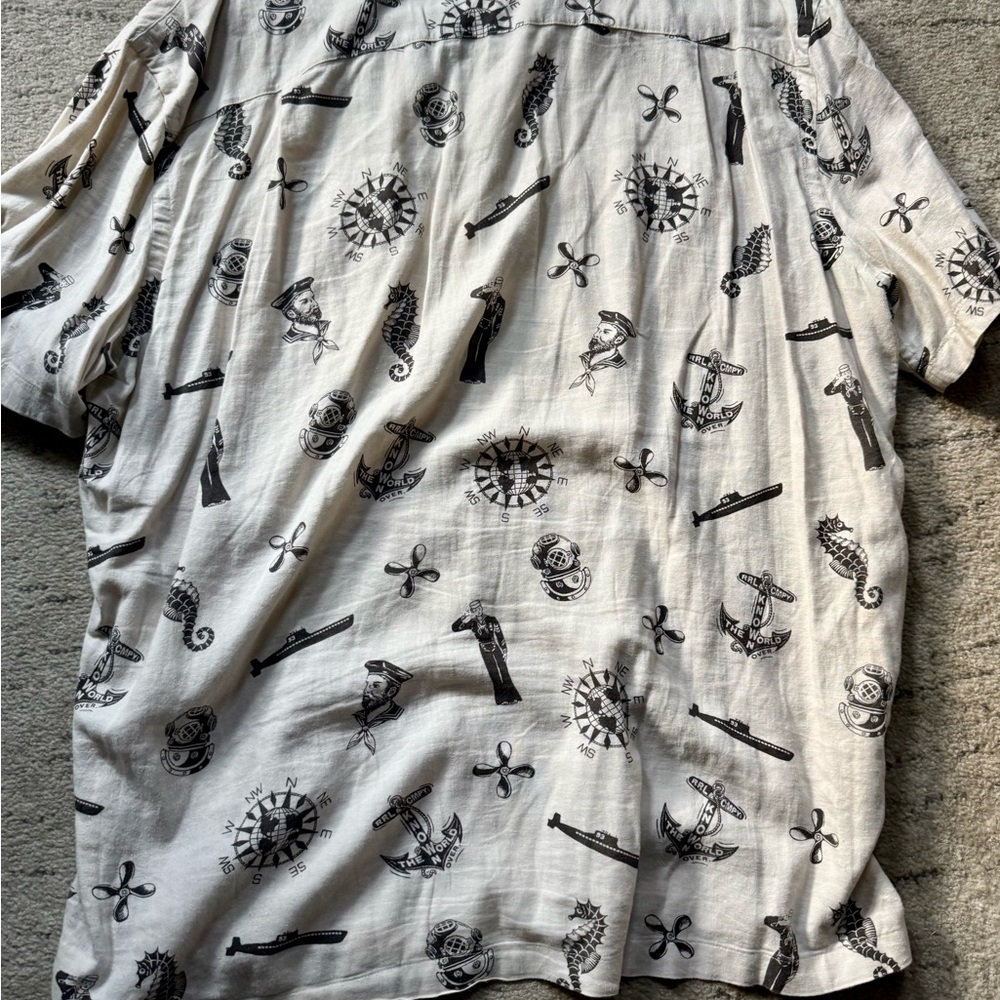 Ralph Lauren Double RL Rodeo Print Flannel Shirt / Grey/Black / Size XL - Picture 5 of 7